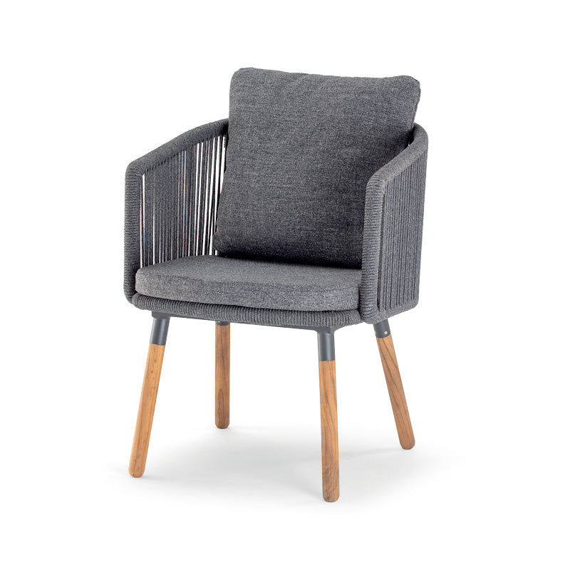 Záhradná stolička Grattoni Bahamas antracit