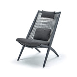 Grattoni záhradné kreslo Bahza antracit