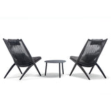 Grattoni záhradné kreslo Bahza antracit