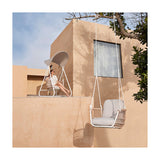 Grattoni vonkajšie hojdacie kreslo Bari biele