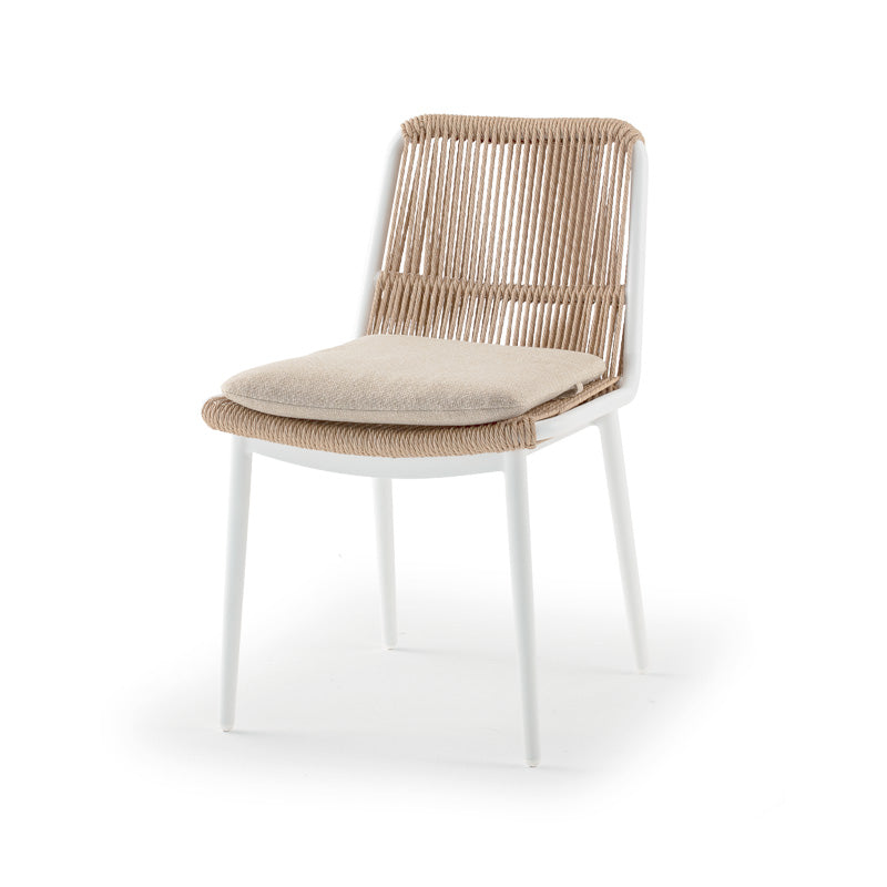 Grattoni záhradná stolička Como biela