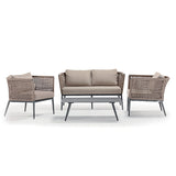 Záhradná súprava Grattoni Cuba pre 4 osoby, antracitová