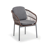 Grattoni záhradná stolička Elba antracit/hnedá