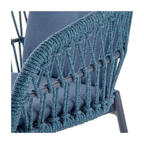 Grattoni záhradná stolička Elba modrá