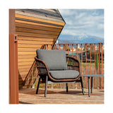 Záhradná súprava Grattoni Elba pre 4 osoby v hnedej farbe