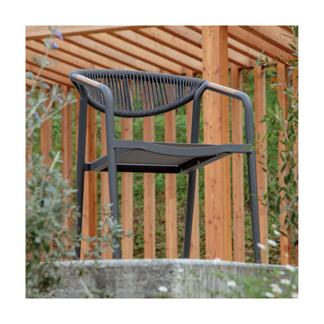 Grattoni záhradné kreslo Maui antracit