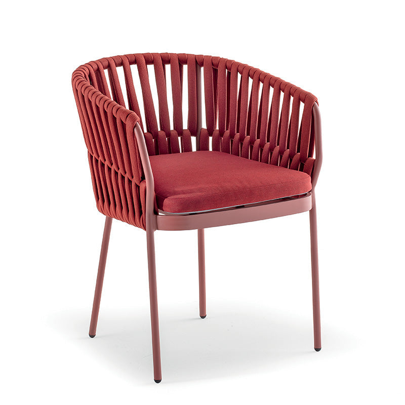 Grattoni záhradná stolička Soho červená