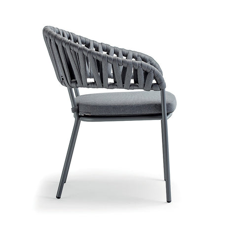 Grattoni záhradná stolička Victory antracitová