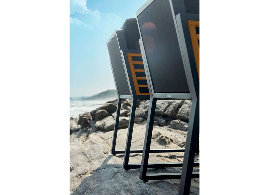 Záhradná jedálenská súprava Higold New York pre 4 osoby, čierna