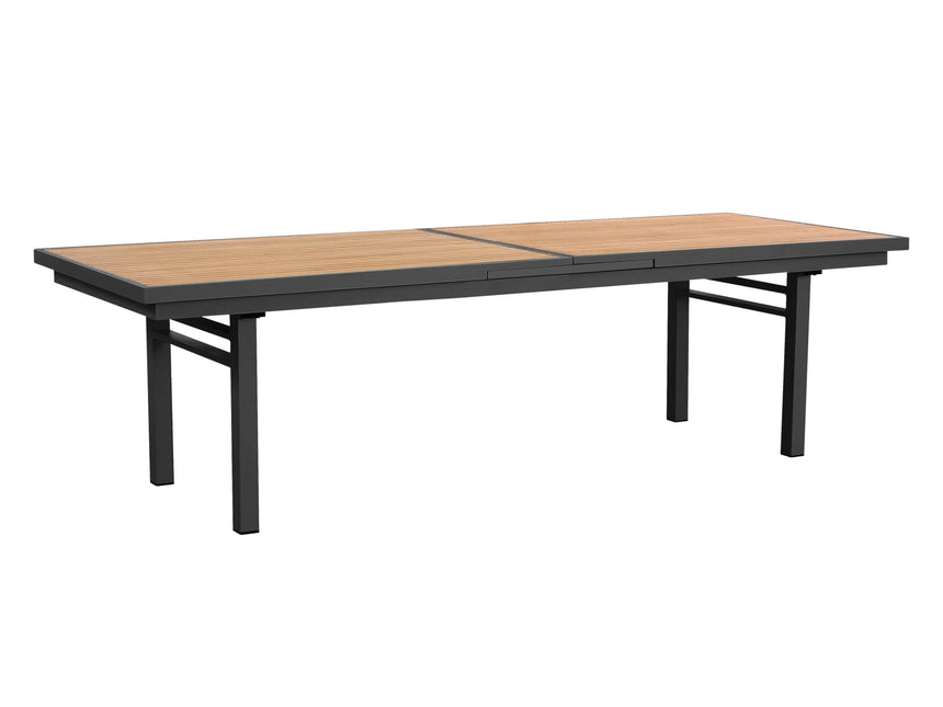 Higold Nofi - záhradná jedálenská súprava pre 10 osôb v čiernej farbe