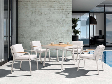 Higold Nofi - 4-miestna záhradná jedálenská súprava v béžovej farbe