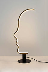 Face Table asztali lámpa fekete – LED, acél, alumínium