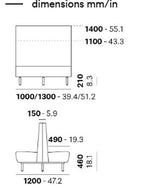 Modulárna reštauračná lavica Pedrali Modus MDWB vo výbere farieb