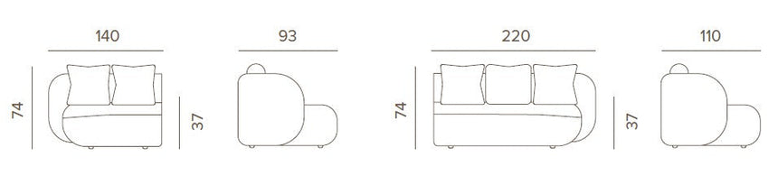 Grattoni Cosy modulárna – vonkajšia súprava na terasu