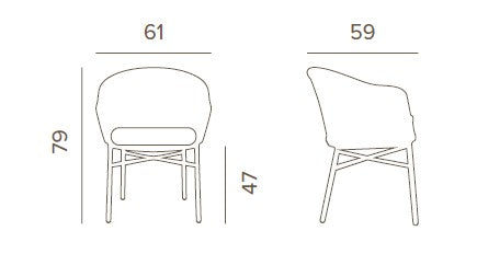 Vonkajšie kreslo Grattoni Lecce II