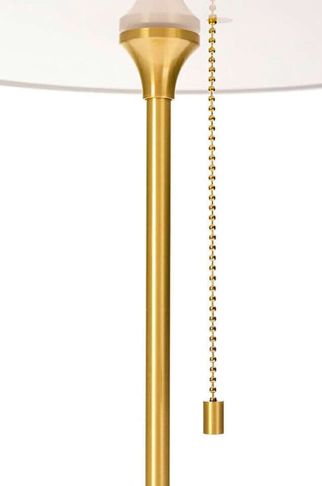 Stolová lampa Arte biela a zlatá – hliník, sklo