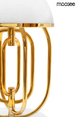 23. Stolová lampa Bottega zlatá / biela