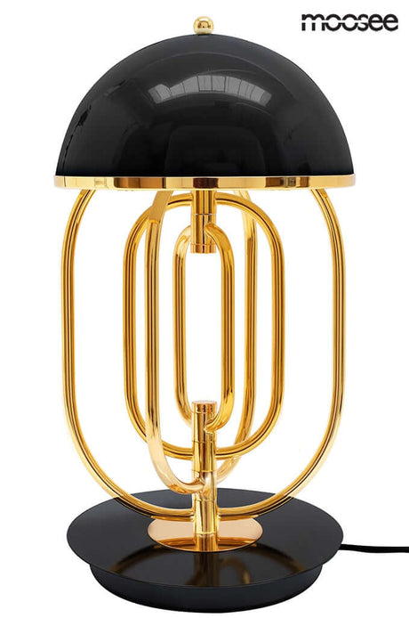 24. Stolová lampa Bottega zlatá / čierna