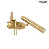 Nástenná lampa Boy Tube R zlatá