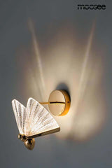 Nástenná lampa Butterfly S zlatá