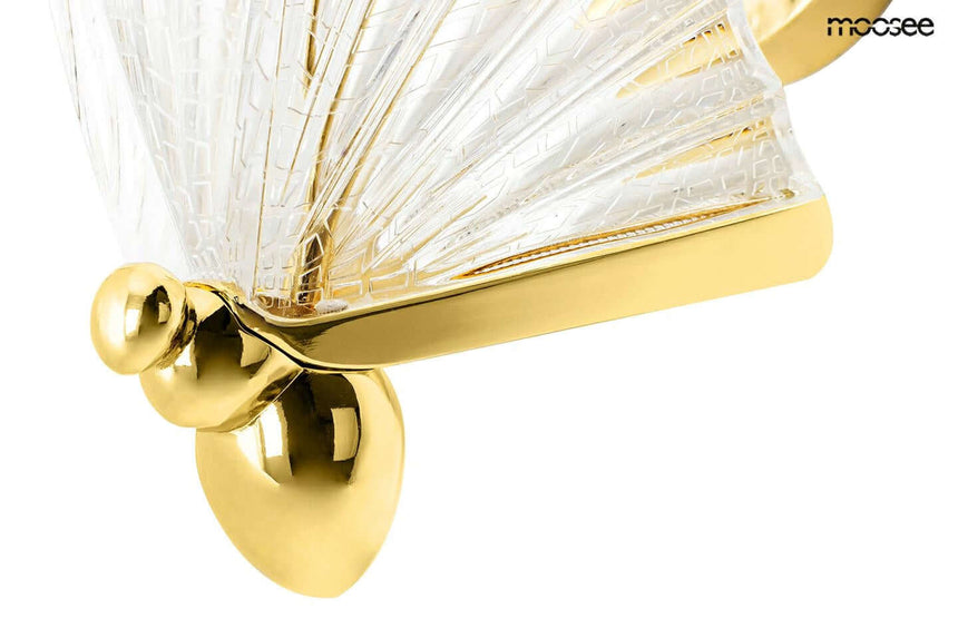 Nástenná lampa Butterfly S zlatá