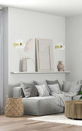 Nástenná lampa Capri Wall 1 zlatá