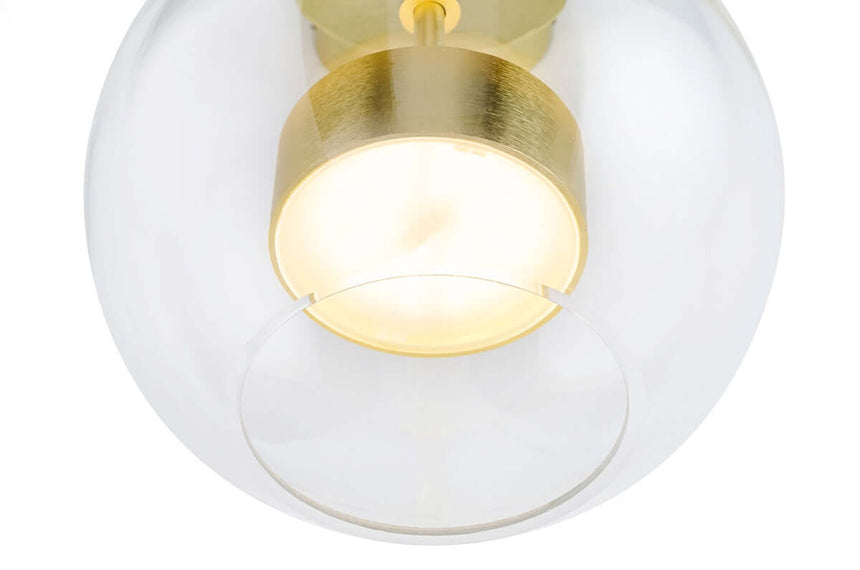 Zlatá nástenná lampa Capri Wall