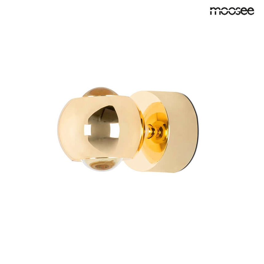 Nástenná lampa Eos zlatá