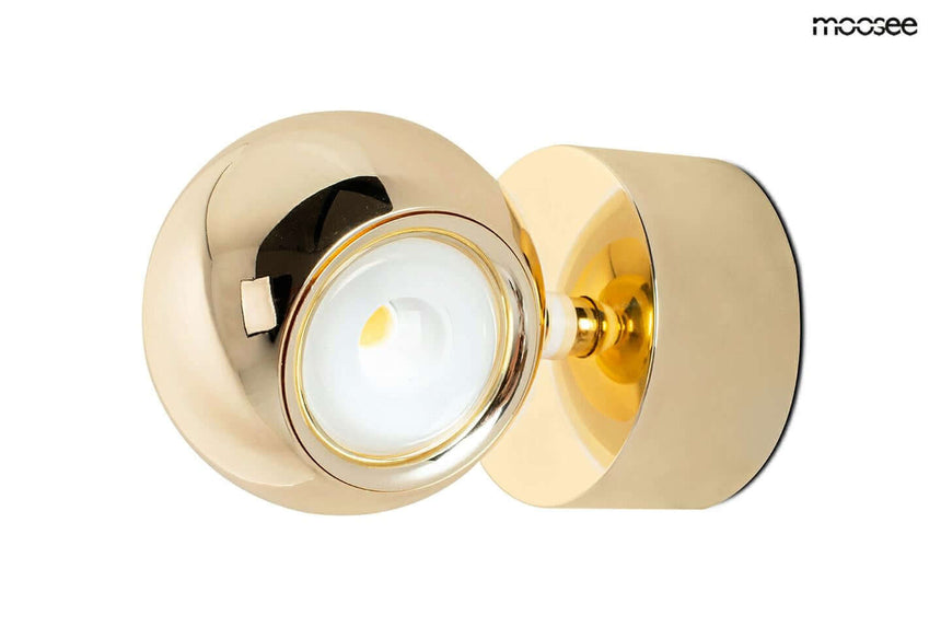 Nástenná lampa Eos zlatá