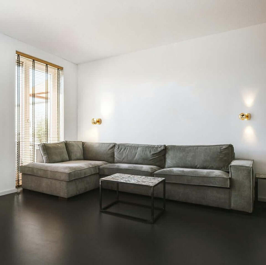 Nástenná lampa Eos zlatá