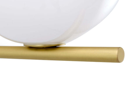 Nástenná lampa Halm 20 – mosadzná