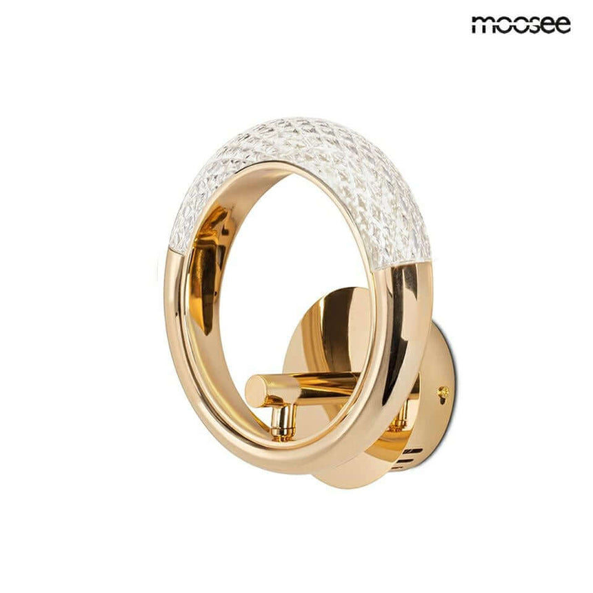 Nástenná lampa Helios zlatá