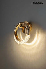 Nástenná lampa Helios zlatá