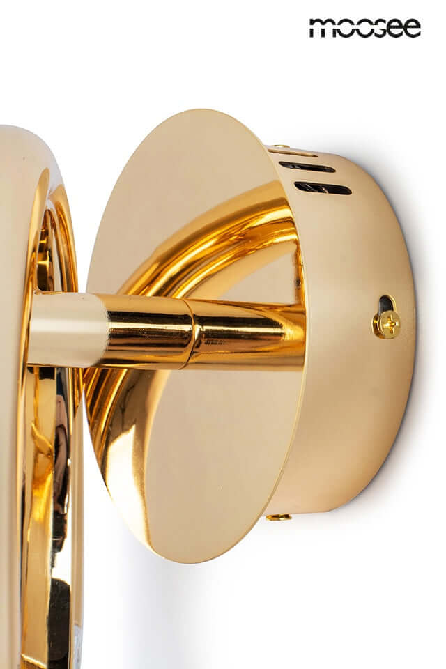 Nástenná lampa Helios zlatá