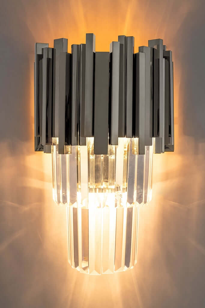 Nástenná lampa Imperial Wall Strieborná – oceľ, krištáľ