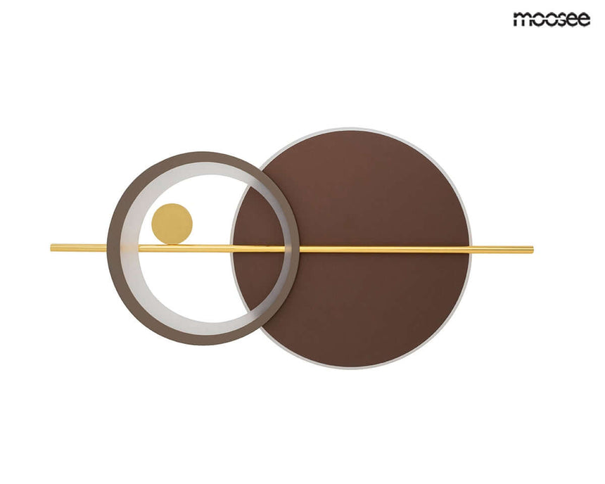 Nástenná lampa Moons zlatá