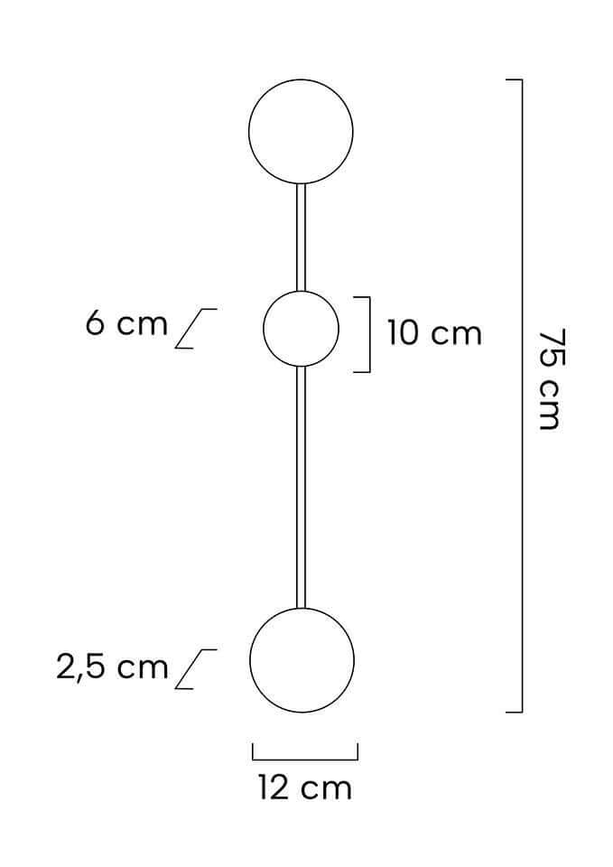 64. Nástenná lampa Shadow 2 Close čierna