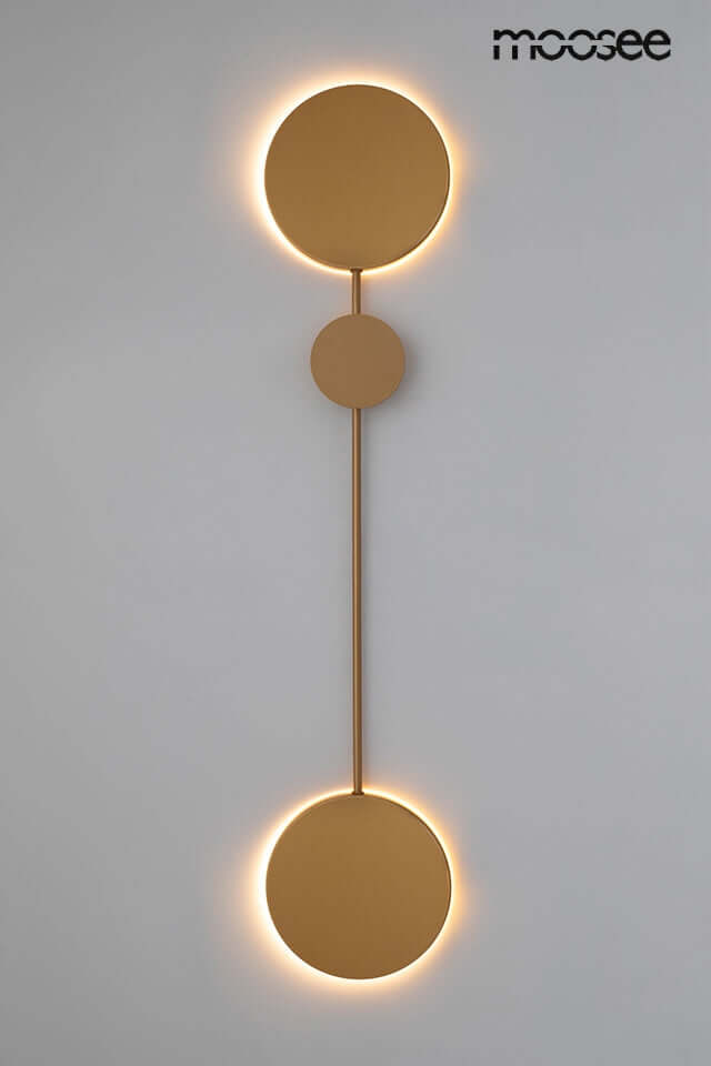 Nástenná lampa Shadow 2 zlatá