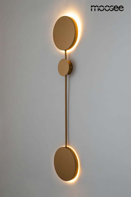 Nástenná lampa Shadow 2 zlatá