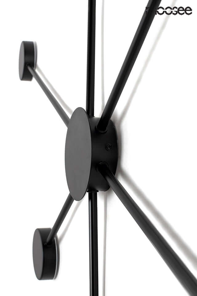 65. Nástenná lampa Shadow 6 Close čierna