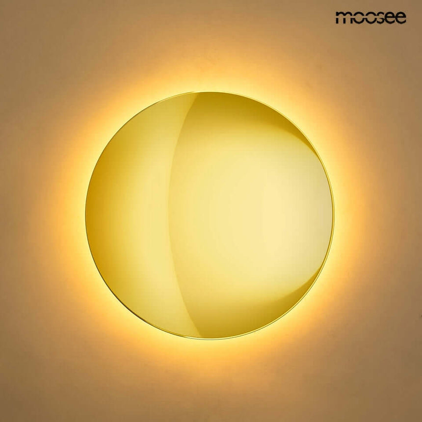 Nástenná lampa Shadow Sun 25 zlatá