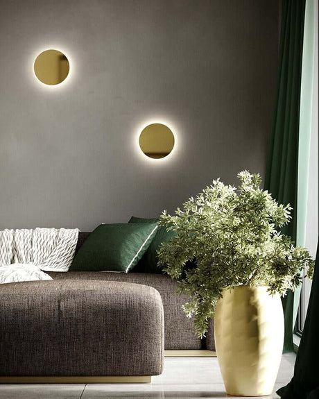 Nástenná lampa Shadow Sun 25 zlatá