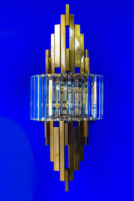 Nástenná lampa Towers zlatá