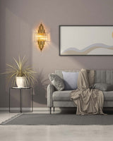 Nástenná lampa Towers zlatá