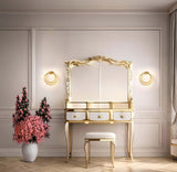 Nástenná lampa Wave zlatá