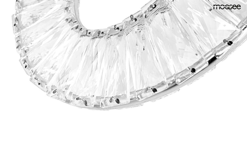 Nástenná lampa Wave chróm