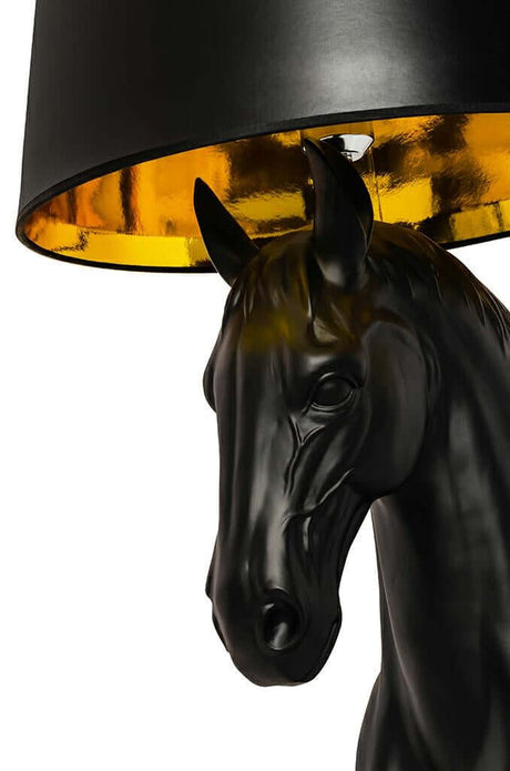 Stojaca lampa GOAT Horse Stand S čierna – sklolaminát