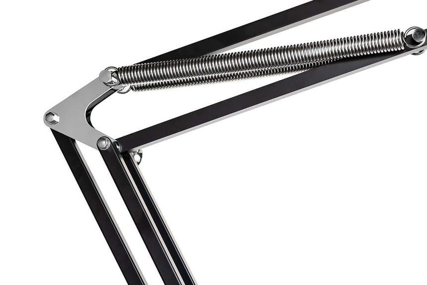 Obrovská stojaca lampa čierna – kovová