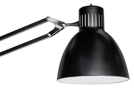 Obrovská stojaca lampa čierna – kovová