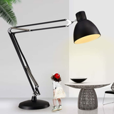 Obrovská stojaca lampa čierna – kovová